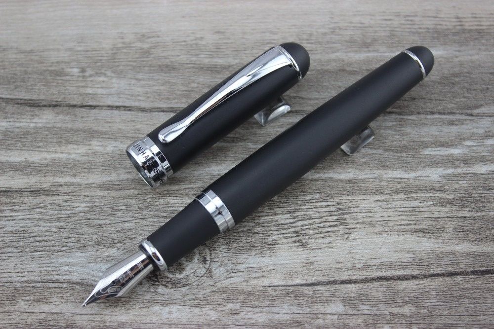 Caneta de Tinta Permanente (Aparo/Tinteiro) Preto Matte (Nova)