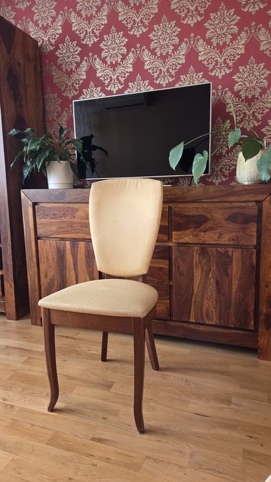 Komplet mebli Stół krzesła Stół Palisander z litego drewna + 4 krzes