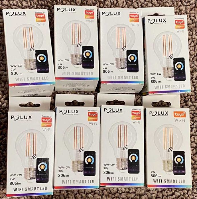 "Żarówki" LED Smart Tuya WiFi Polux 8 szt.