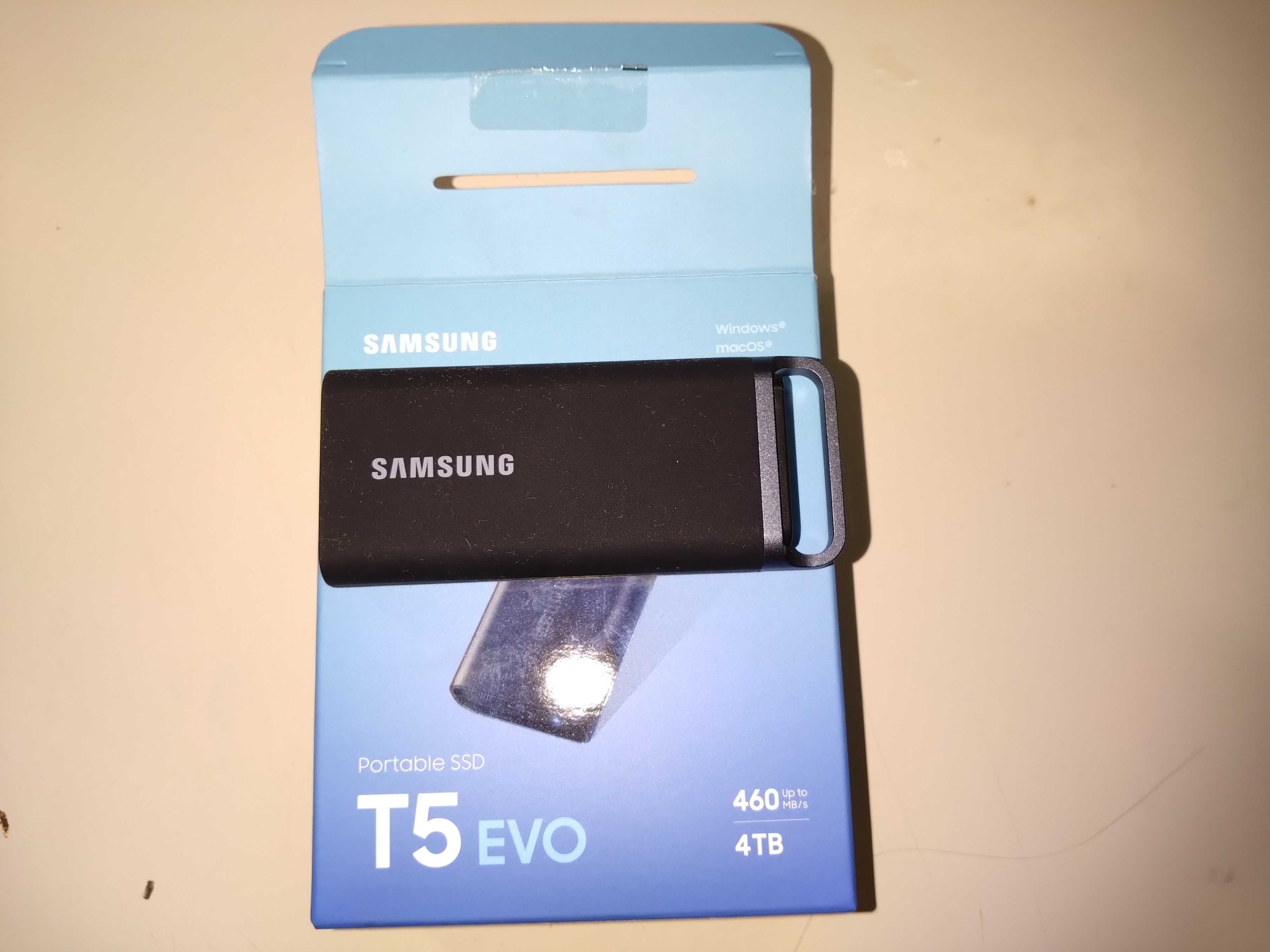 SSD диск Samsung T5 Evo 4TB USB Type-C 3D QLC (MU-PH4T0S/EU) External