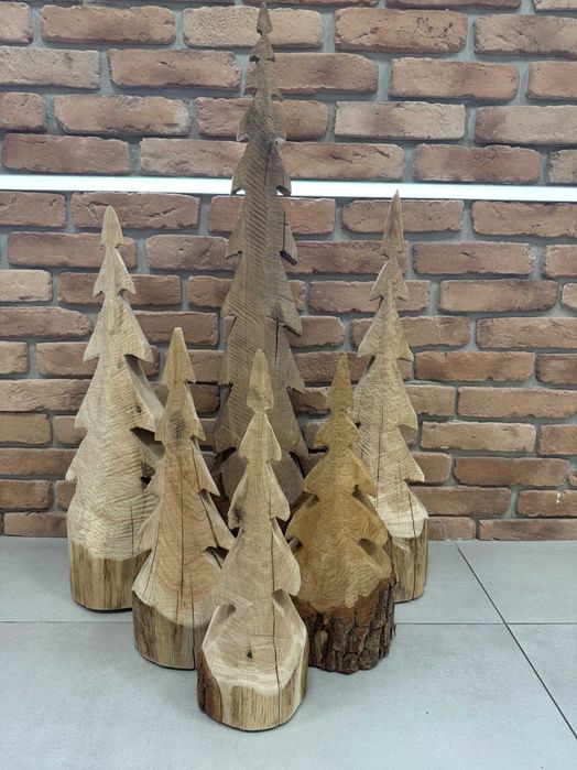 Choinki z drewna, ozdoby świąteczne , ANIOŁY,  StyleManufakturaPl