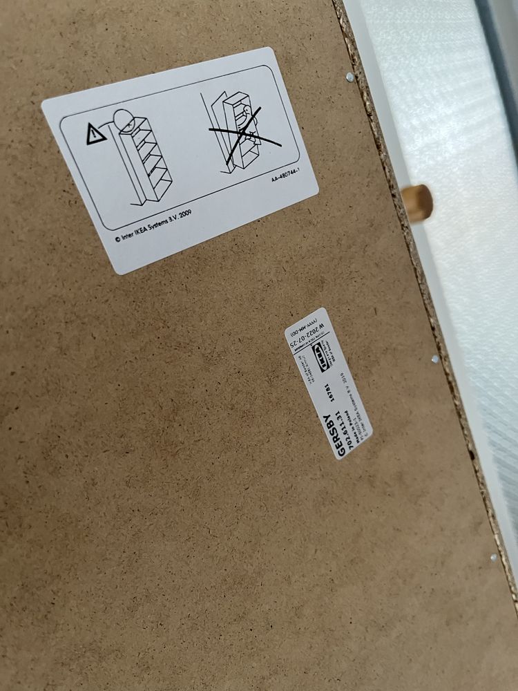 Regal biały GERSBY IKEA