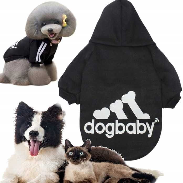 Bluza dla psa kota ubranko zimowe LOGO ciepłe ubranie ROZMIAR DŁ. 35CM