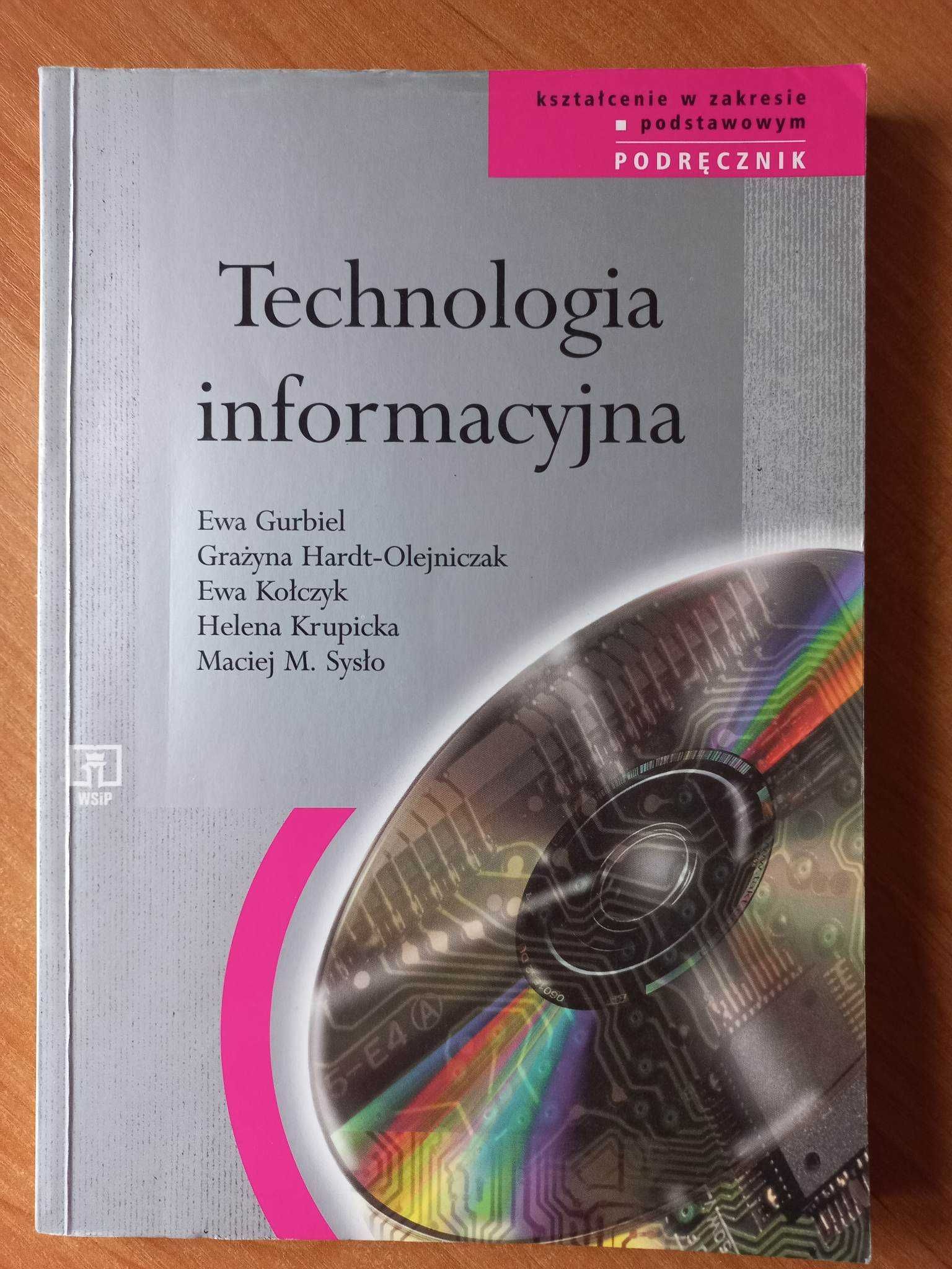 Technologia informacyjna kształcenie w zakresie podstawowym podręcznik