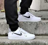 Чоловічі Кросівки Nike Air Force White Текстильні Білі Найк Форси