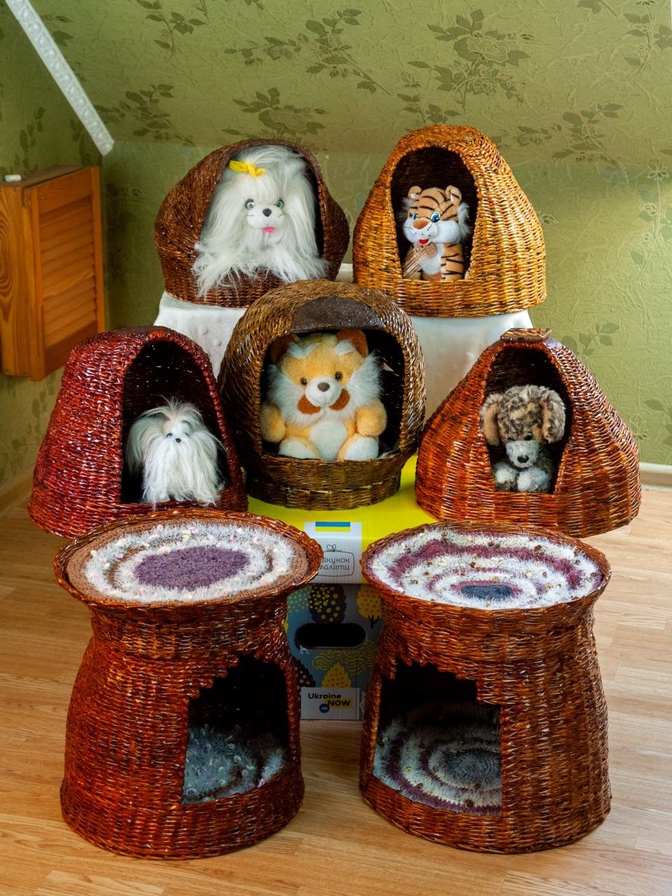 Плетений будинок, лежанка, лежак для кота, кішки / Домик для животных