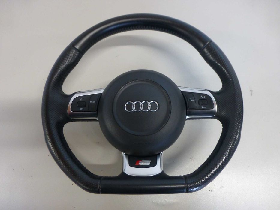 AUDI A3 8P kierownica poduszka airbag S-line ścięta skóra multifunkcja