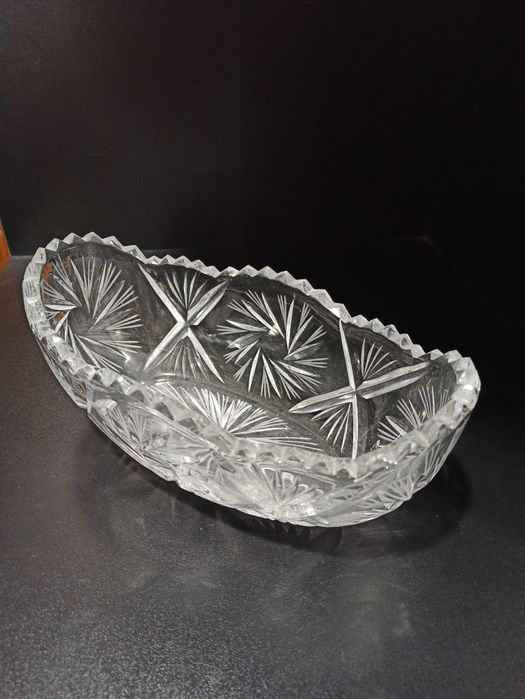 Хрустальные ладья, салатник, пиалка