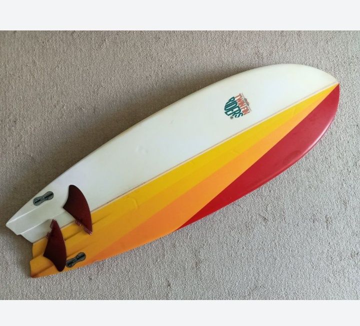 Surfboard Lufi twin-fish retro