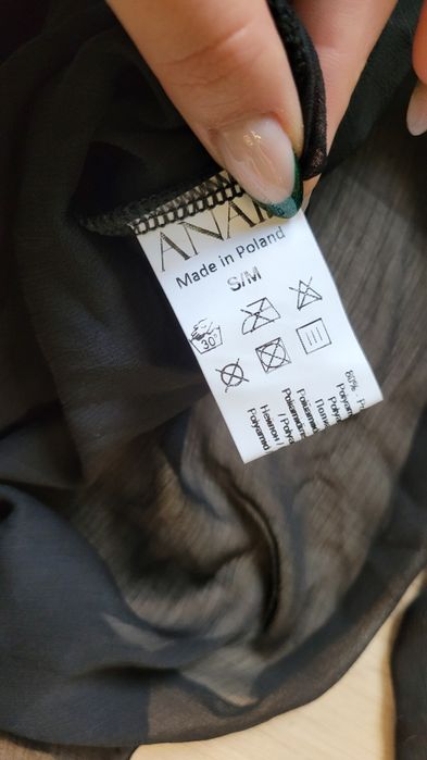 Koszulka nocna Anais czarna s/m damska