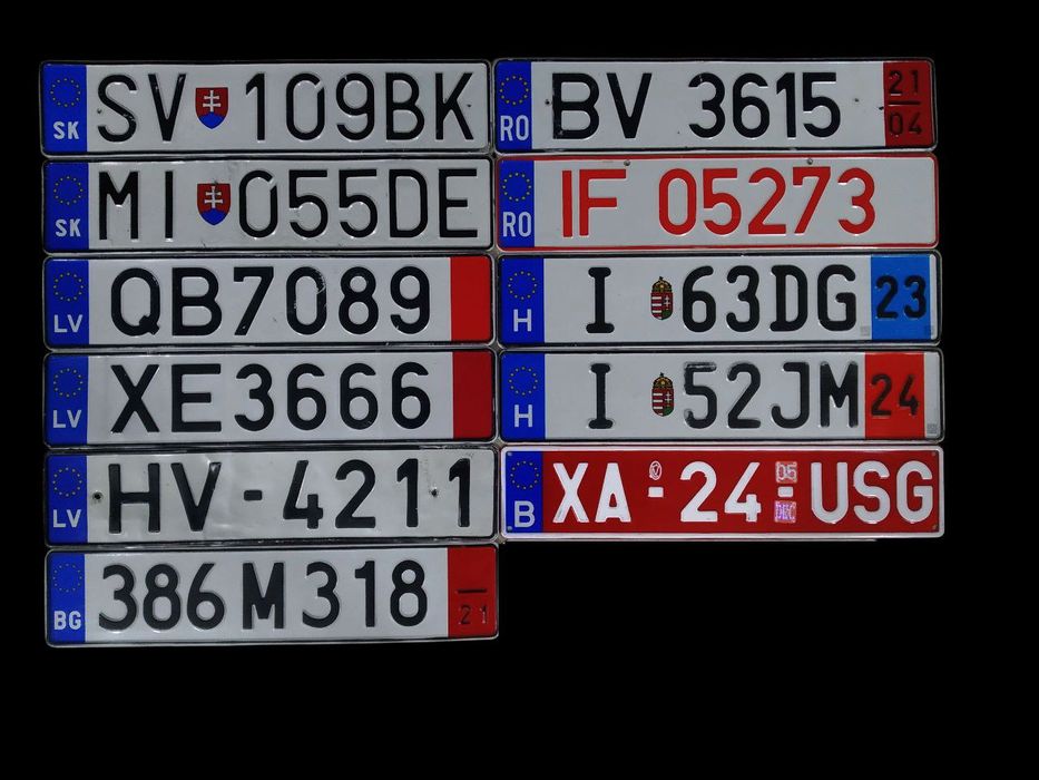 Tablica rejestracyjna ( 4 zdjęcia )