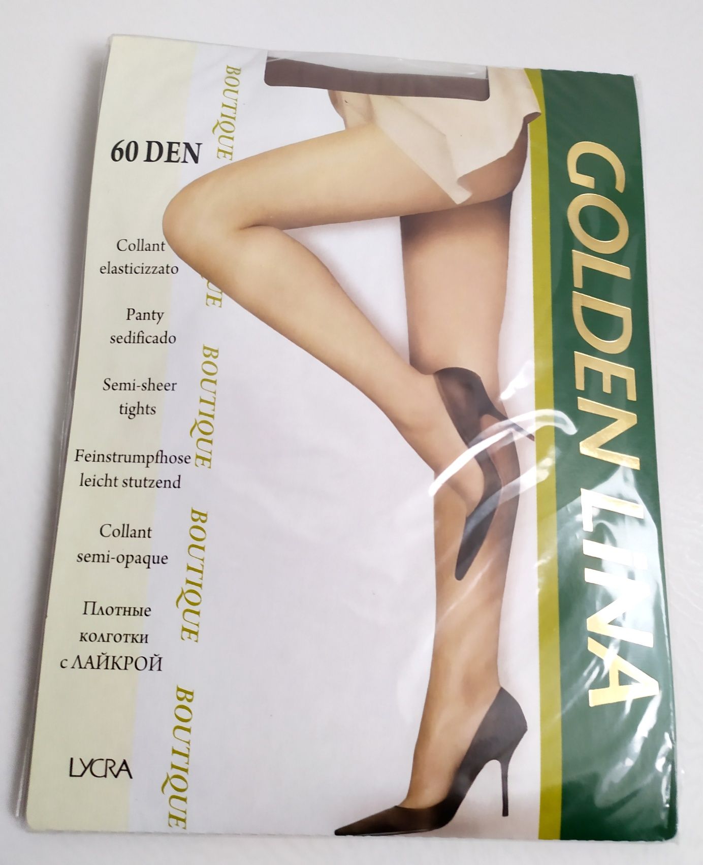 VISONE 60 DEN Жіночі щільні колготки Golden Lina 60 den. з лайкрою.