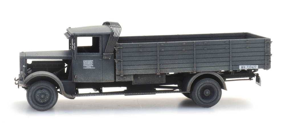 model diecast Artitec H0 1:87 ciężarówka Hansa Lloyd Merkur IIWŚ