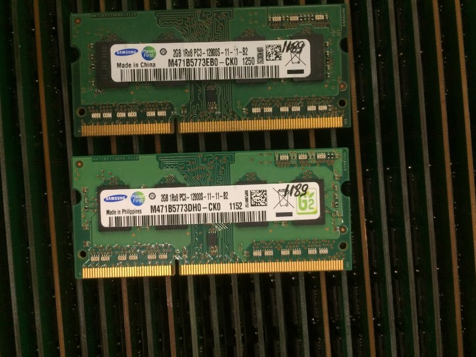 SO-DIMM DDR3 2GB 1066;1333;1600 MHz - Intel/AMD