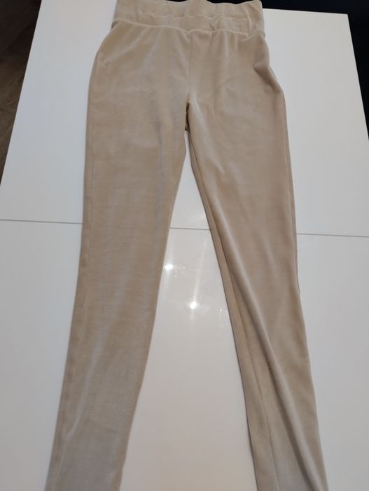 Leginsy getry spodnie welurowe damskie sm