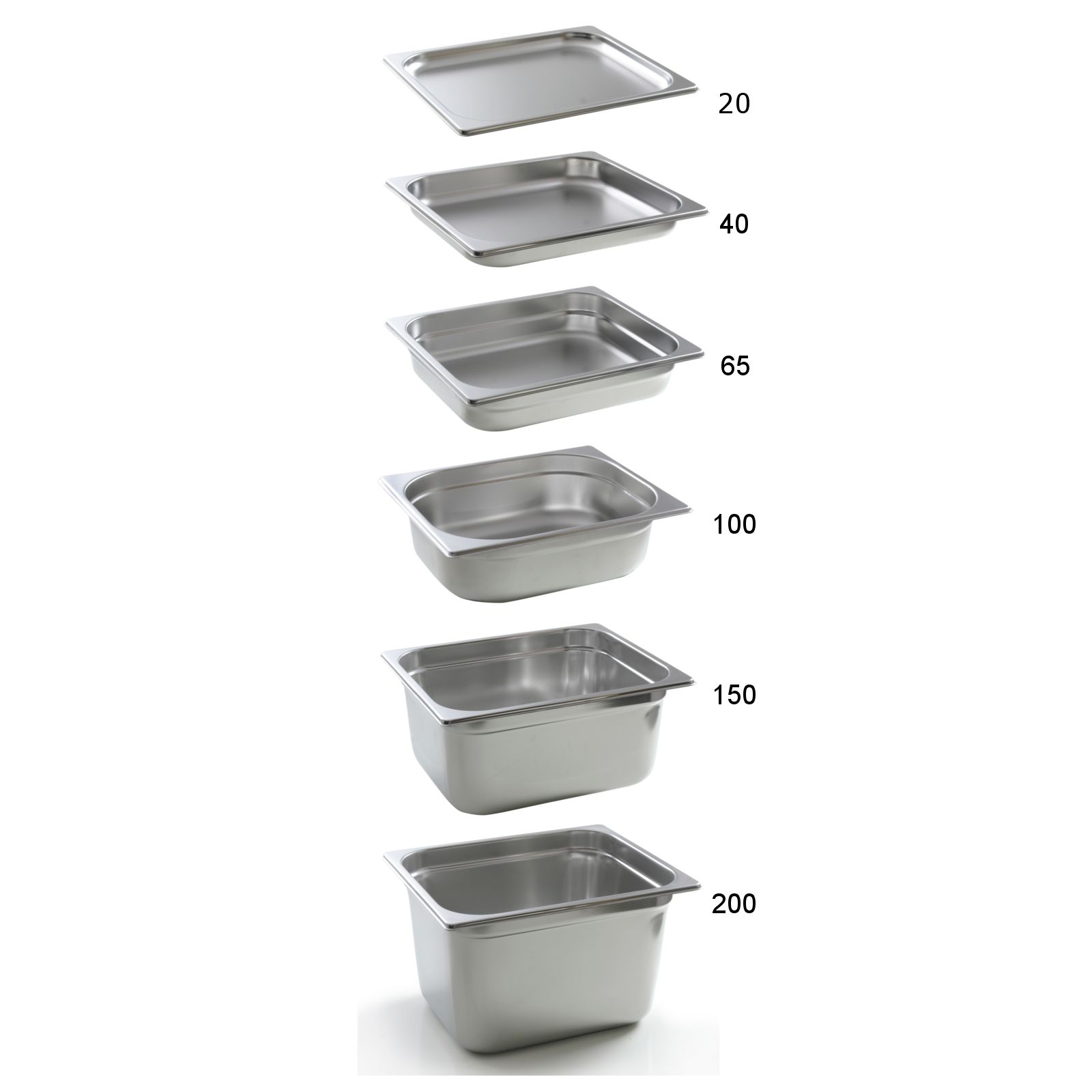 pojemnik gn 1/2 stal nierdzewna profi line wys. 20mm - hendi 801451