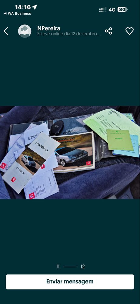 Citroen C5 1.8 SX Hydra UNICO DONO