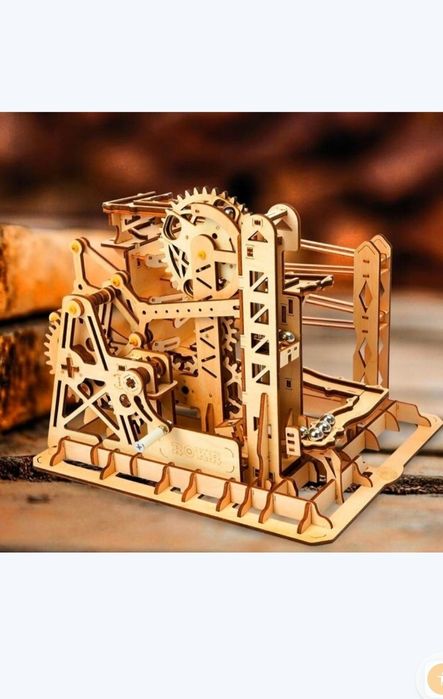 Zestaw modelarski Robotime drewniany model puzzle 3D Tor mechaniczny