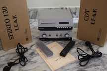 Amplificador Integrado Leak 130 e Leitor CDT Leak