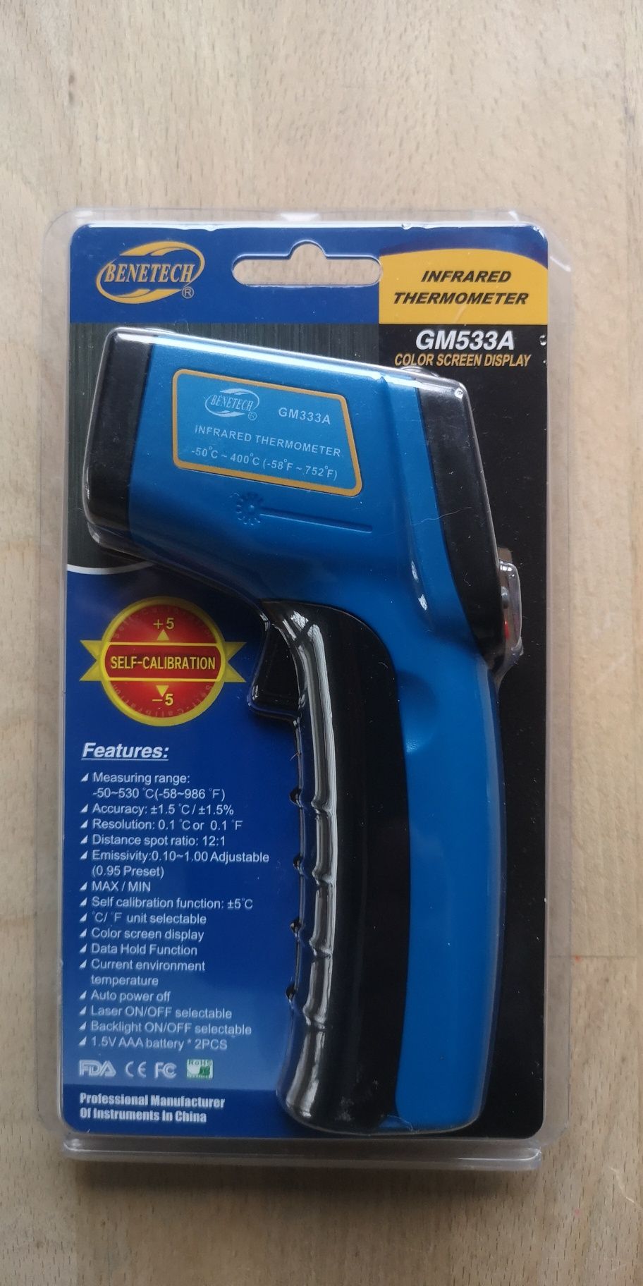 Termometr laserowy bezdotykowy pirometr benetech gm533 

Mam kilka sz