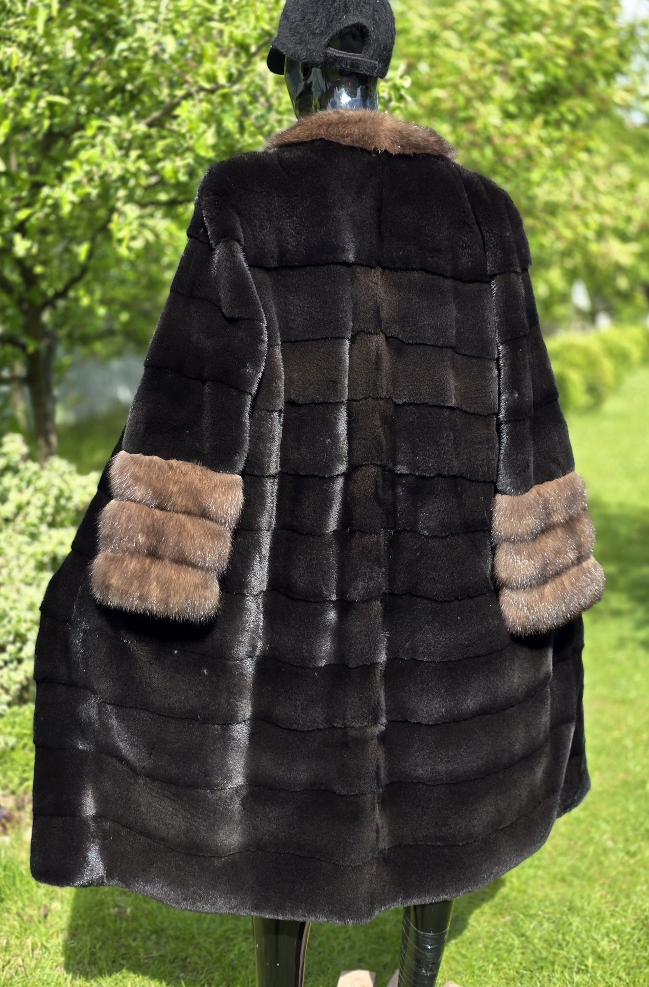 Норкова шуба норка Blackglama соболь 115 см Casiani