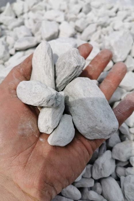 kora kamienna srebrnobiała kamienie ogrodowe ozdobne