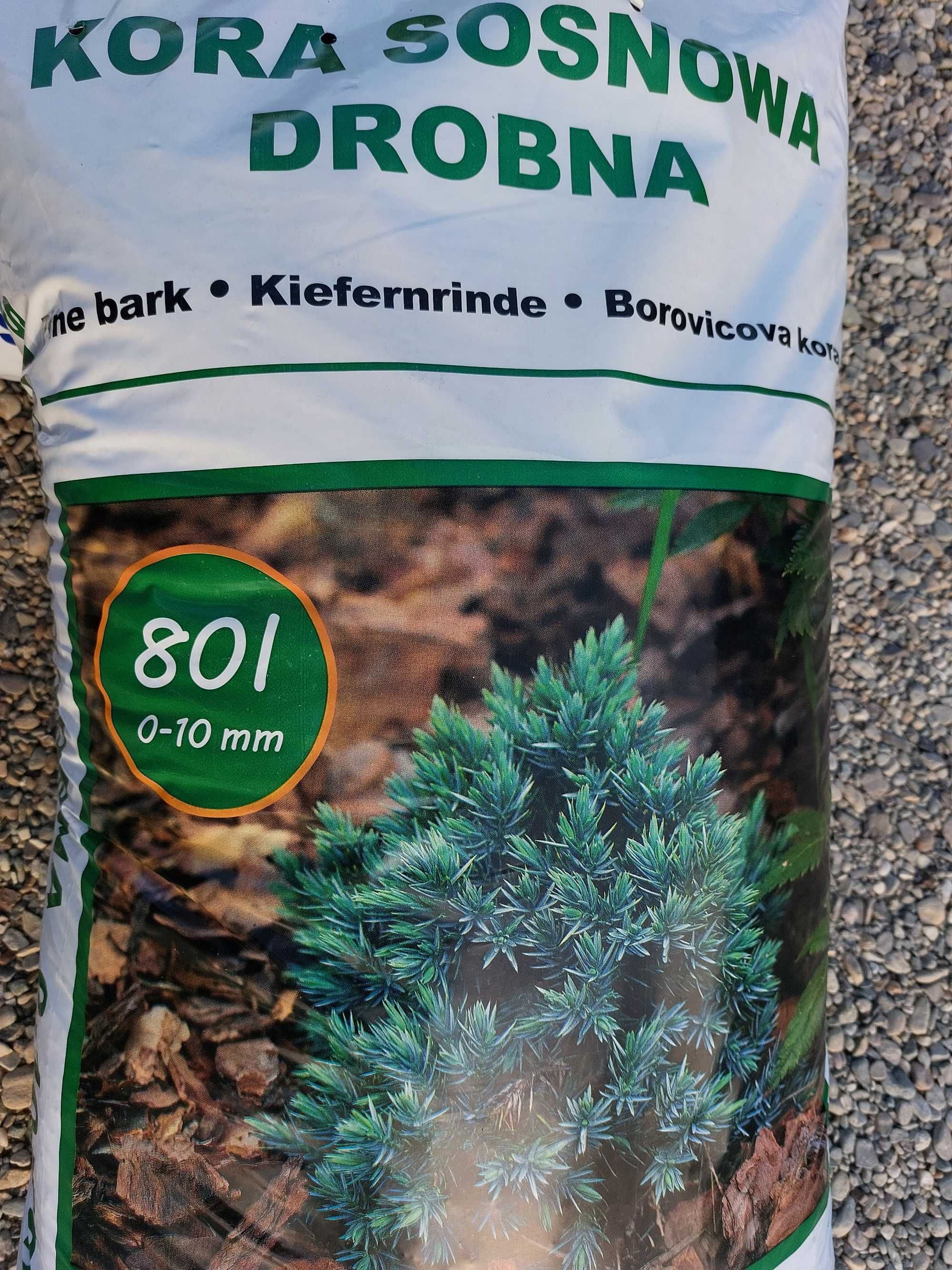 Kora Sosnowa Drobna 80L - Bardzo dobra jakość.