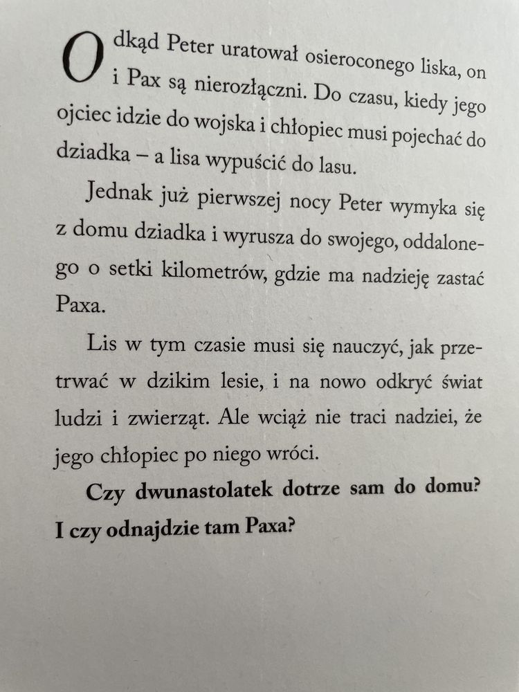 Książka Pax Sara Pennypacker