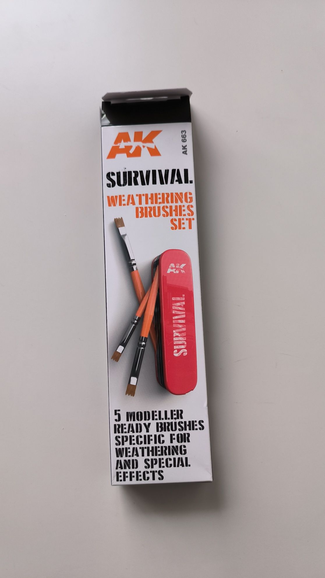 Pędzle AK Survival Weathering Brush 5 szt.