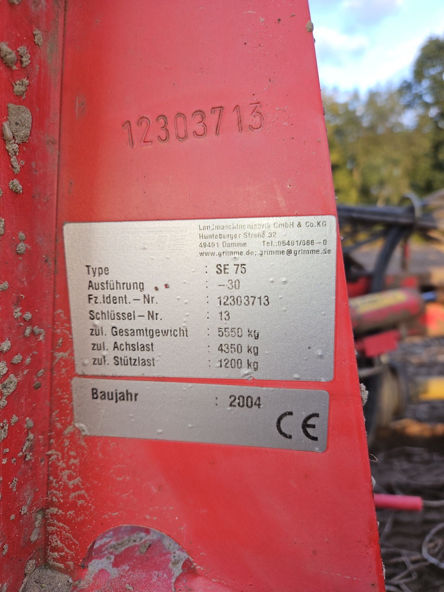 Grimme  se75 - 30 sortownia