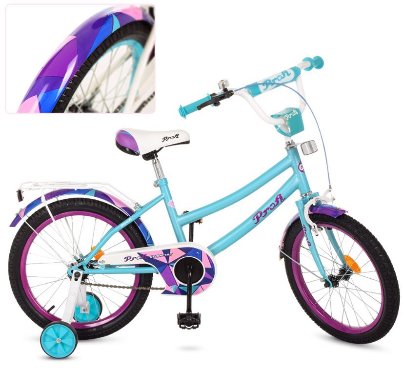 Дитячий двоколісний велосипед 18 дюймів Profi Y18164 Geometry