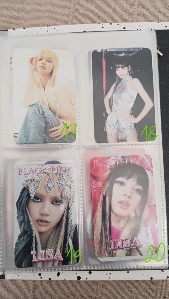 Cartas de Lisa de Black Pink