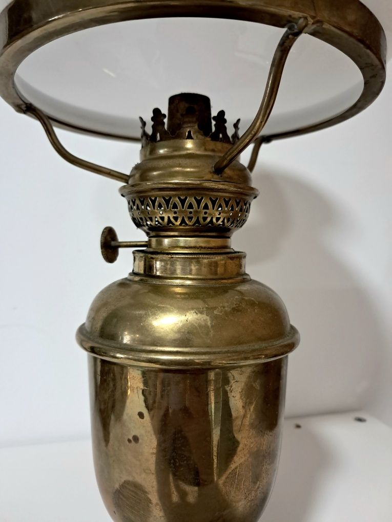 Lampa naftowa mosiężna