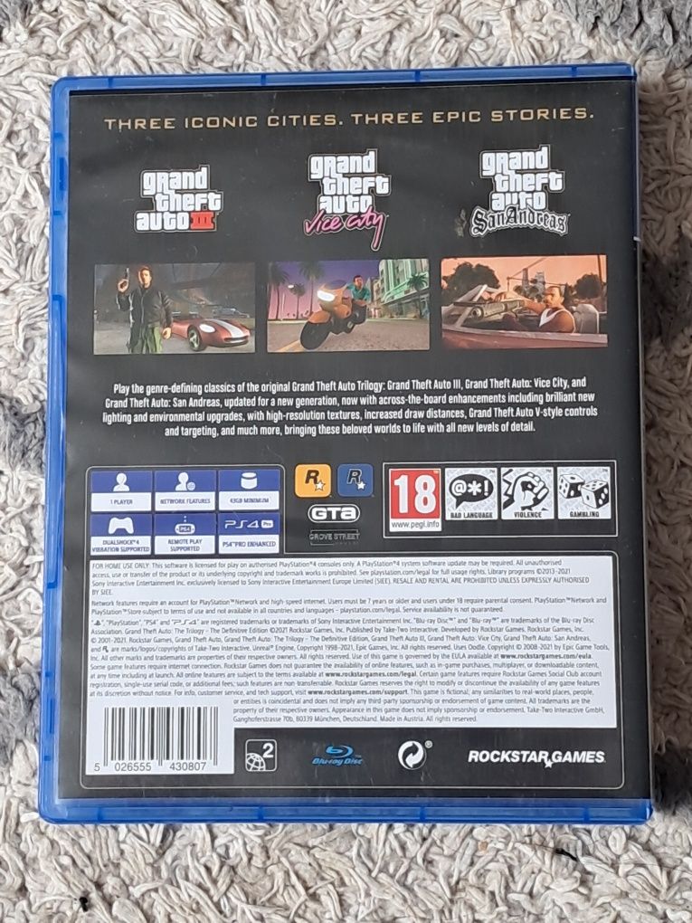 Grand theft auto the trilogy ps4