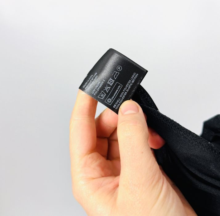 Czarna szyfonowa sukienka mini XL 42 H&M