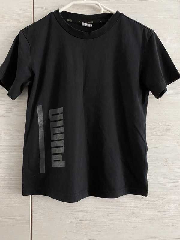 czarny t-shirt Puma rozmiar: 128