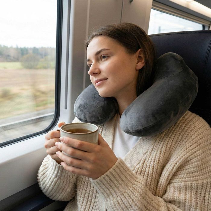 Poduszka Podróżna Turystyczna Dmuchana do Samolotu Rogal do Spania