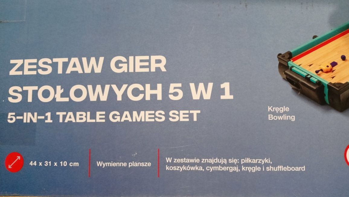 NOWY Zestaw gier stołowych 5 w 1