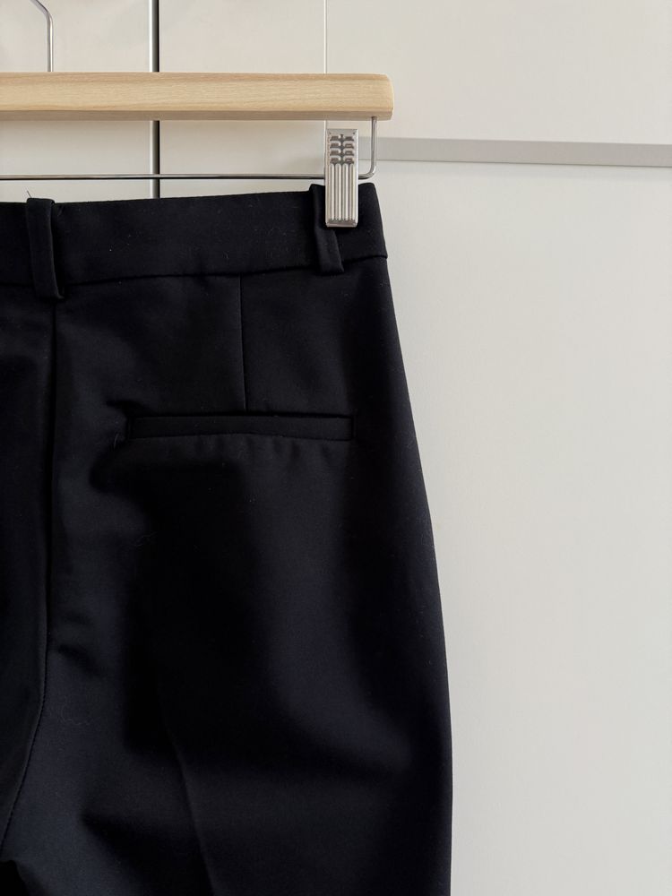 Czarne klasyczne eleganckie spodnie cygaretki prosta nogawka H&M 36 S