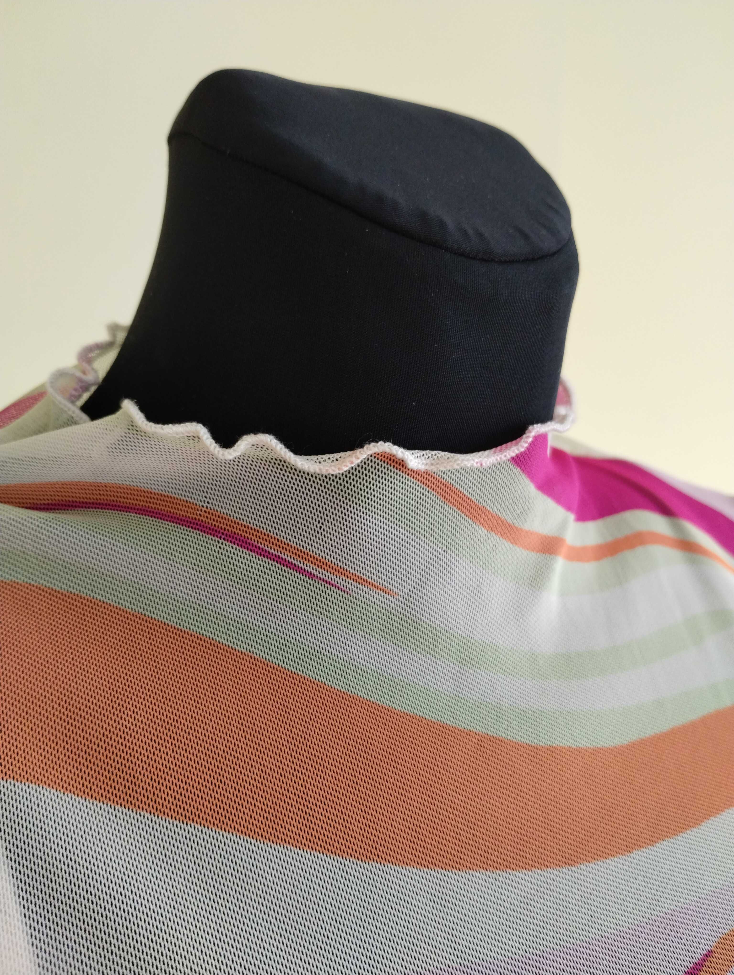 Siateczkowa bluzka real vintage lata 90 w stylu euphoria