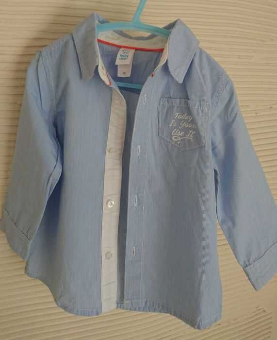 Komplet C&A r. 92 elegancki koszula i sweterek chłopięcy