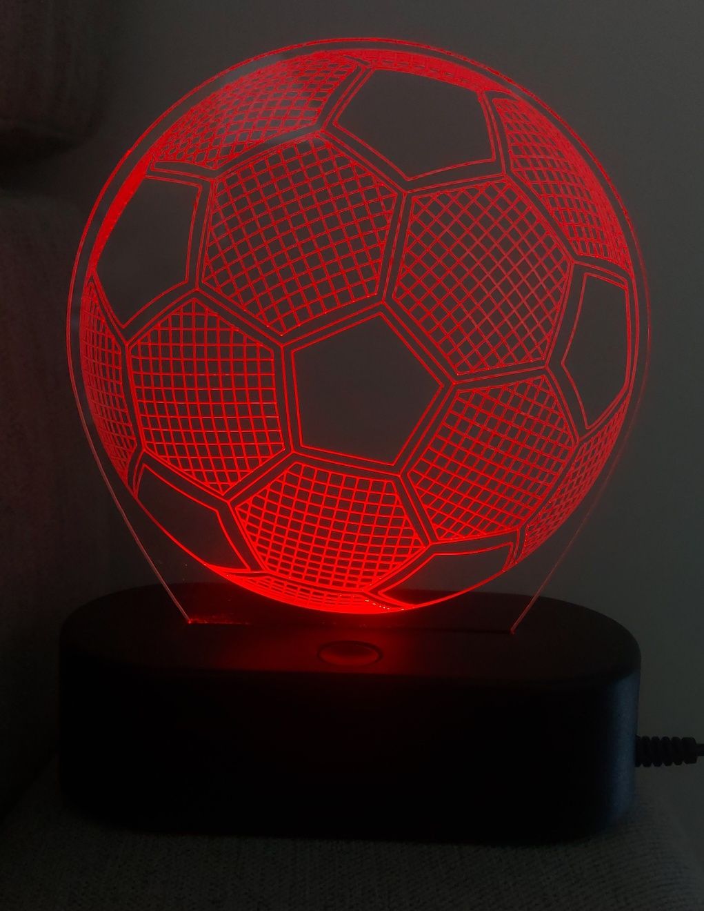 Lampka lampki nocna led piłka nożna 2szt.