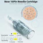 Recarga / Cartucho  Dermapen / microagulha de 16 alfinetes para Dr Pen