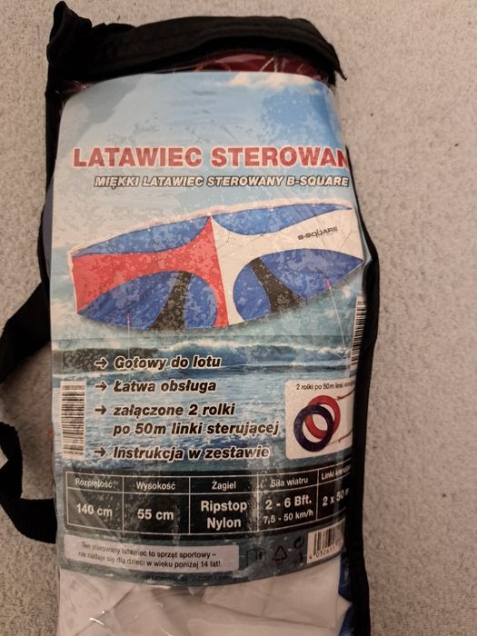 Latawiec sterowany linkami  świetny na plażę