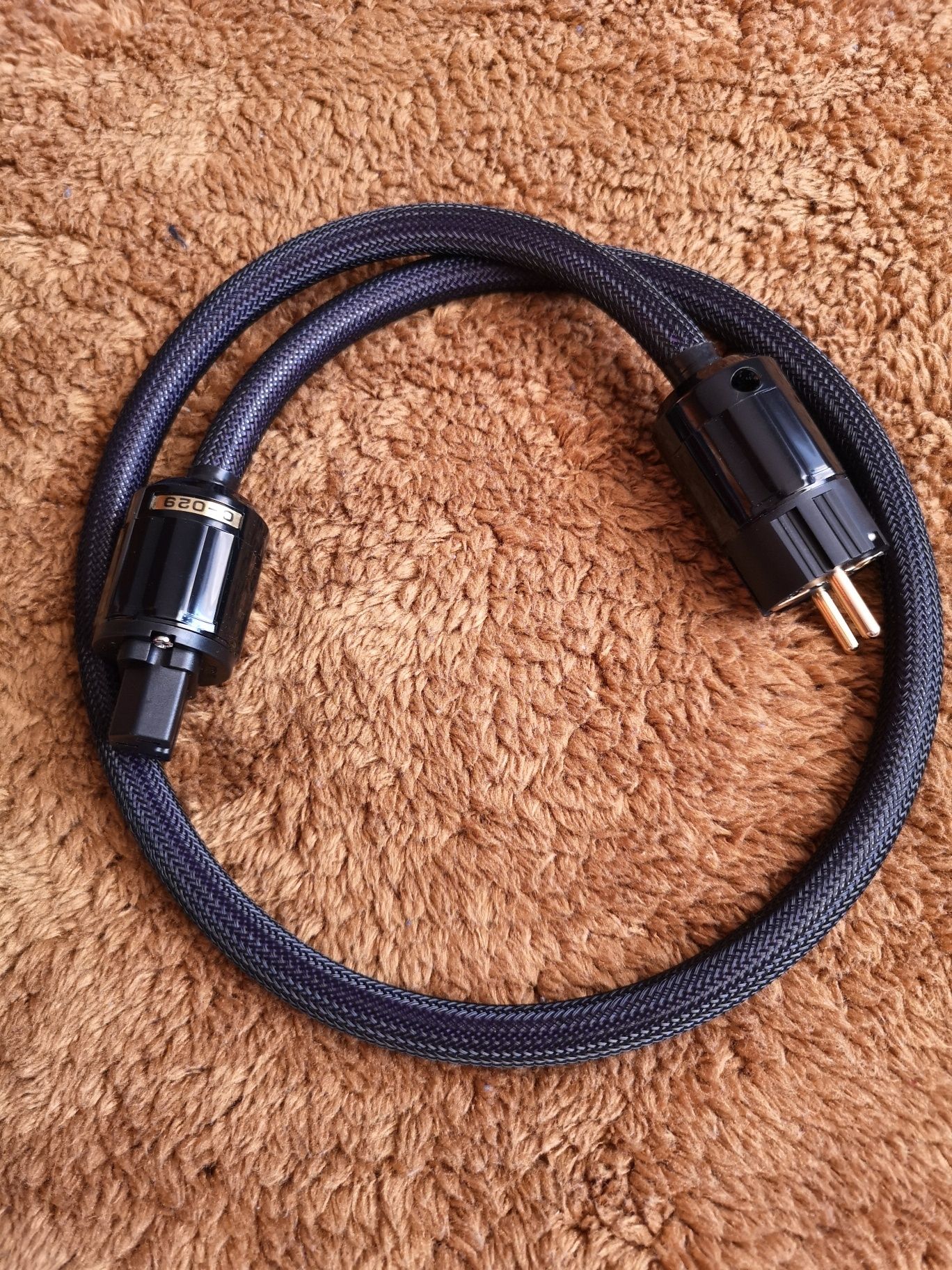 Kabel zasilający audio Audiocrast P122 3x2.5mm dł. 1.0 m. Wtyki Schuko