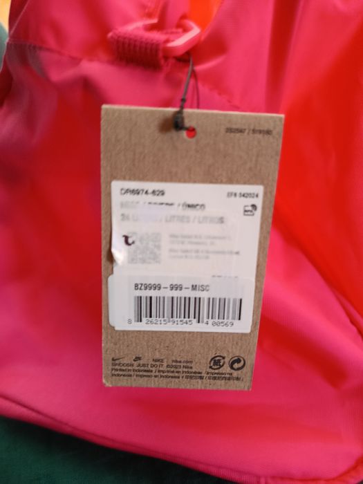 Nike torba sportowa treningowa Gym Club różowa 24 l