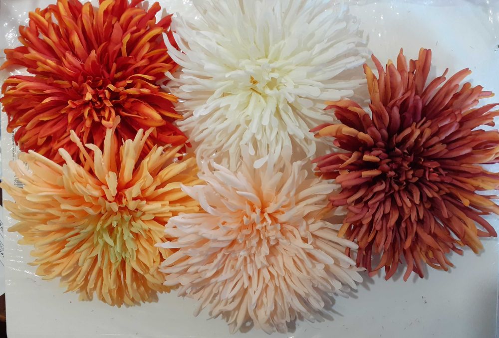 -30% Chryzantema główka wyrobowa kwiat sztuczny