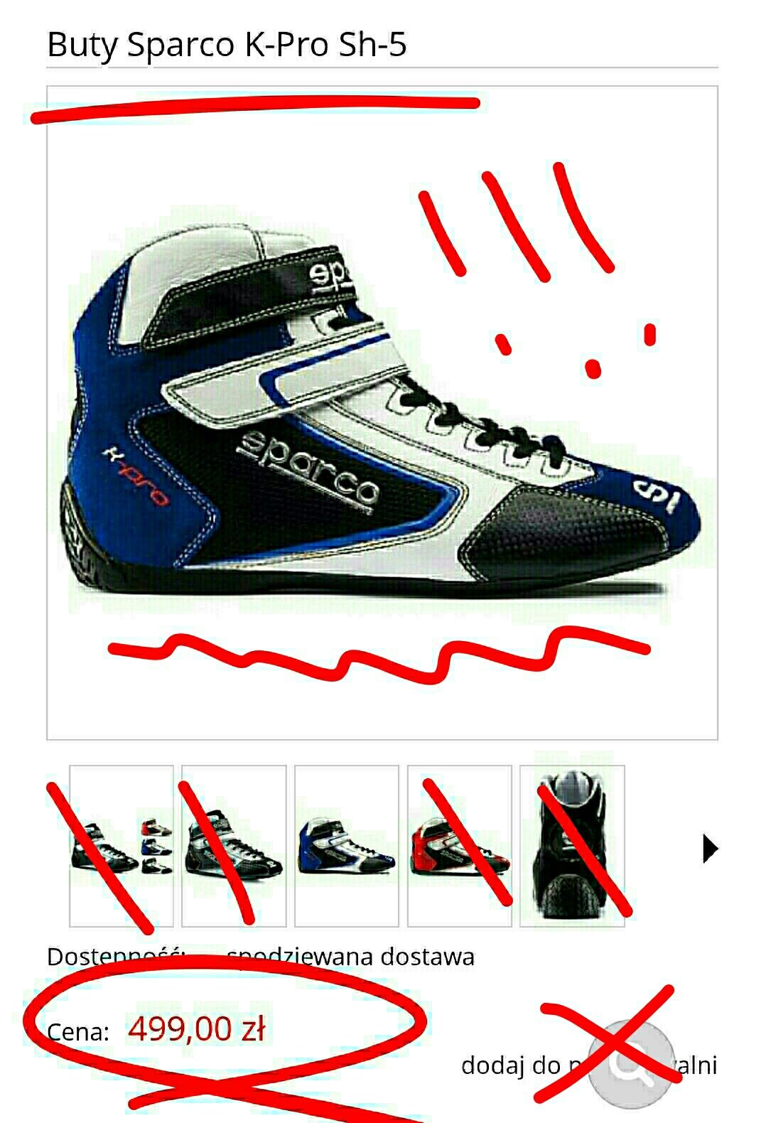 Buty nowe Sparco K Pro rozmiar 43