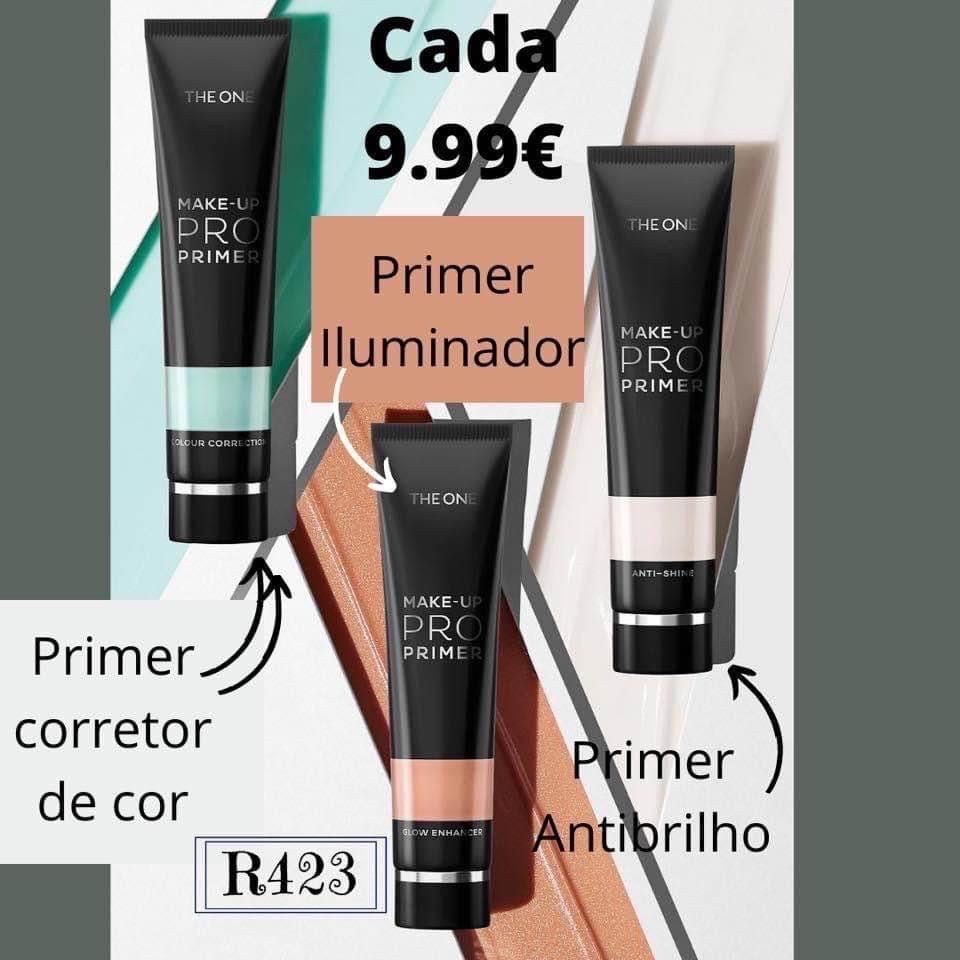 Primer Iluminador / Anti-Brilho / Corretor de cor