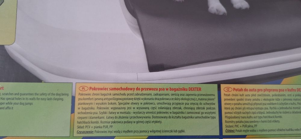 Mata, pokrowiec samochody do przewozu psa